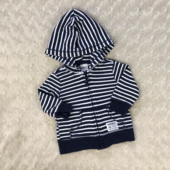 Carter's Other - Carter’s Light Hooded Jacket Size 3 Months Stripes